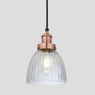 Brooklyn Glass Cone Pendant Light - 7 Inch-Ceiling Lights-Yester Home