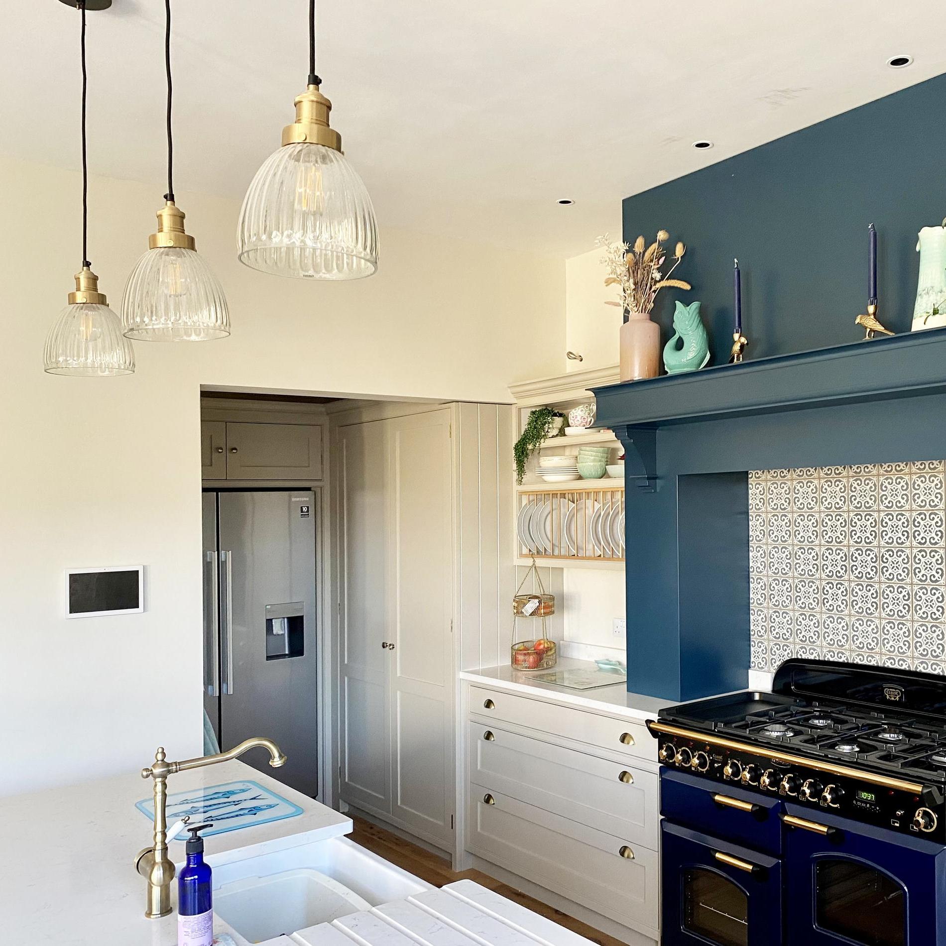 Brooklyn Glass Cone Pendant Light - 7 Inch-Ceiling Lights-Yester Home