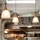 Brooklyn Glass Cone Pendant Light - 7 Inch-Ceiling Lights-Yester Home