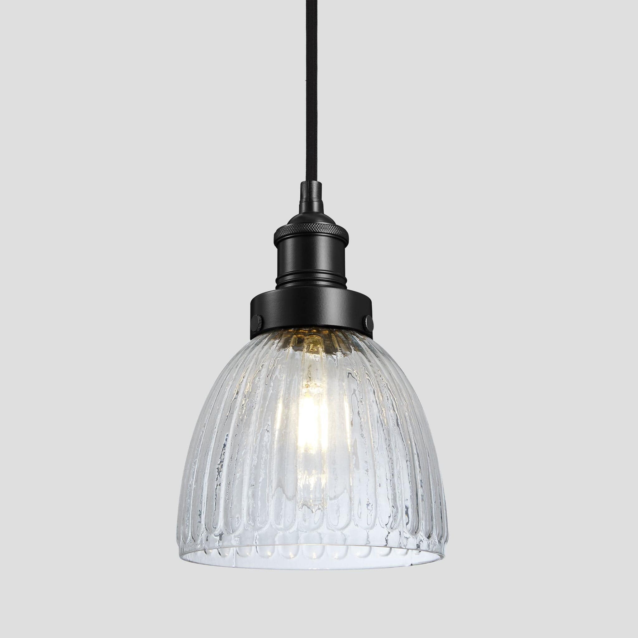 Brooklyn Glass Cone Pendant Light - 7 Inch-Ceiling Lights-Yester Home