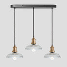 Brooklyn Glass Dome 3 Wire Cluster Lights - 8 inch-Ceiling Lights-Yester Home