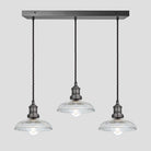 Brooklyn Glass Dome 3 Wire Cluster Lights - 8 inch-Ceiling Lights-Yester Home