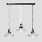 Brooklyn Glass Dome 3 Wire Cluster Lights - 8 inch-Ceiling Lights-Yester Home