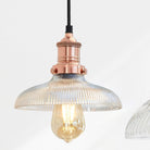 Brooklyn Glass Dome Pendant - 8 Inch-Ceiling Lights-Yester Home