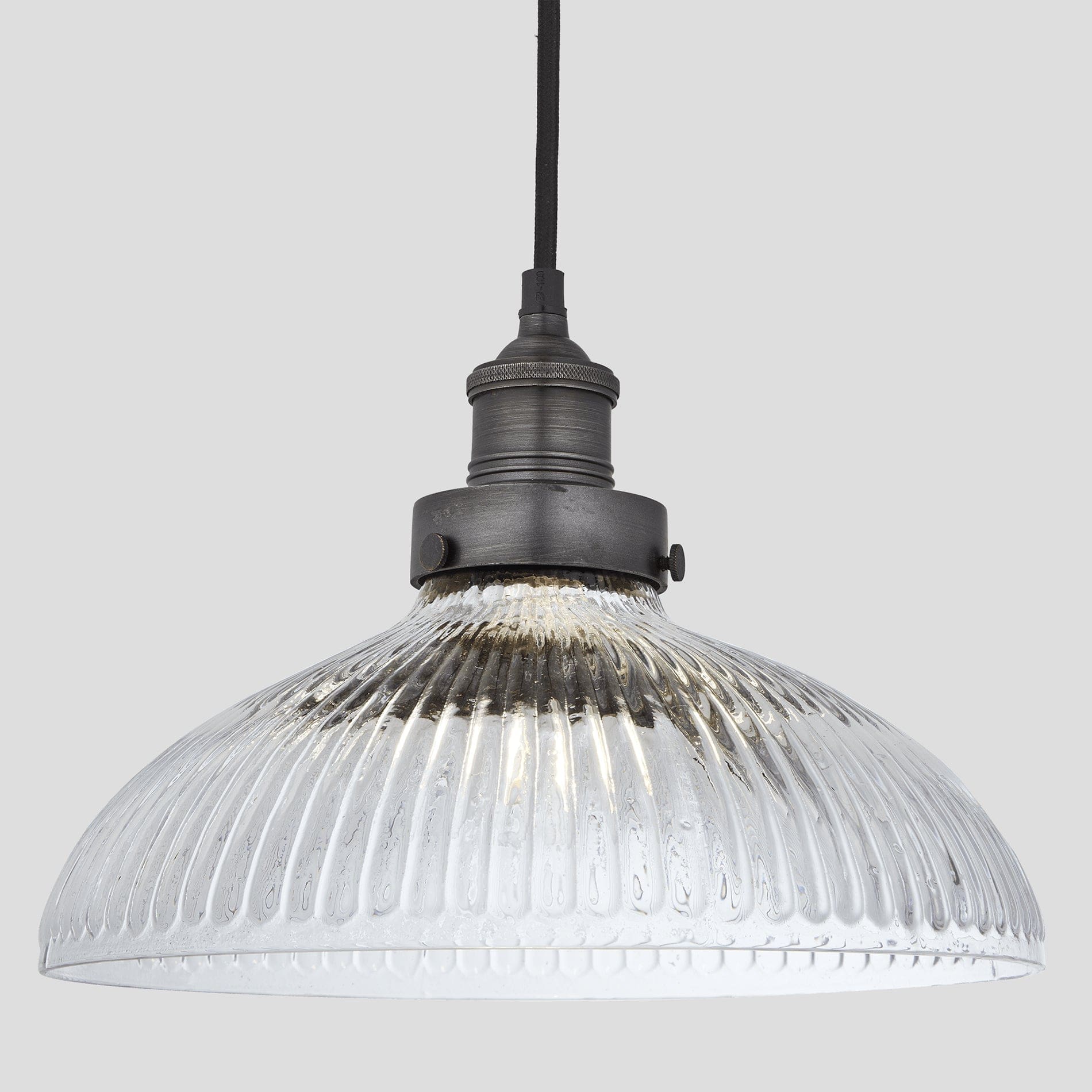 Brooklyn Glass Dome Pendant Light - 12 Inch-Ceiling Lights-Yester Home