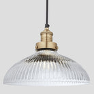 Brooklyn Glass Dome Pendant Light - 12 Inch-Ceiling Lights-Yester Home
