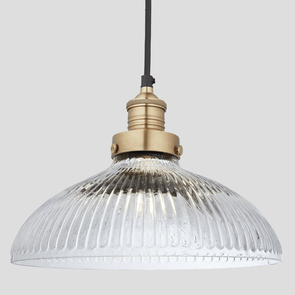 Brooklyn Glass Dome Pendant Light - 12 Inch-Ceiling Lights-Yester Home