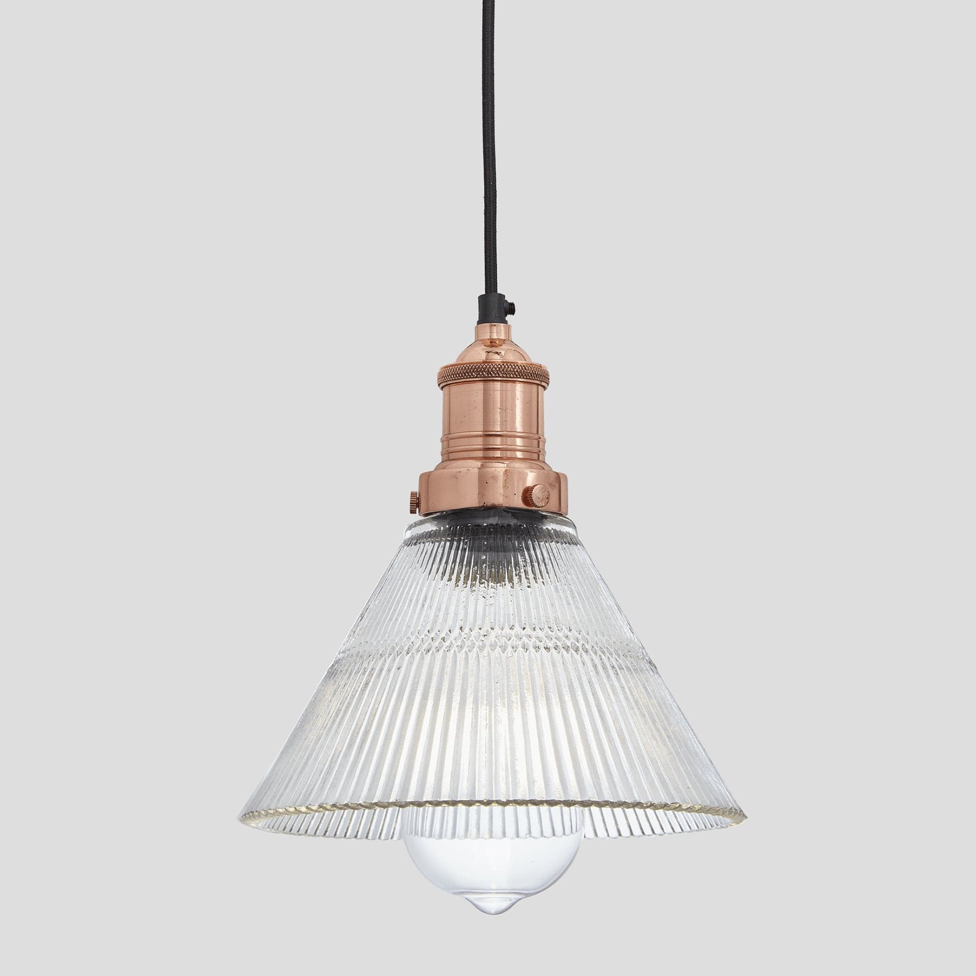 Brooklyn Glass Funnel Pendant - 7 Inch-Ceiling Lights-Yester Home