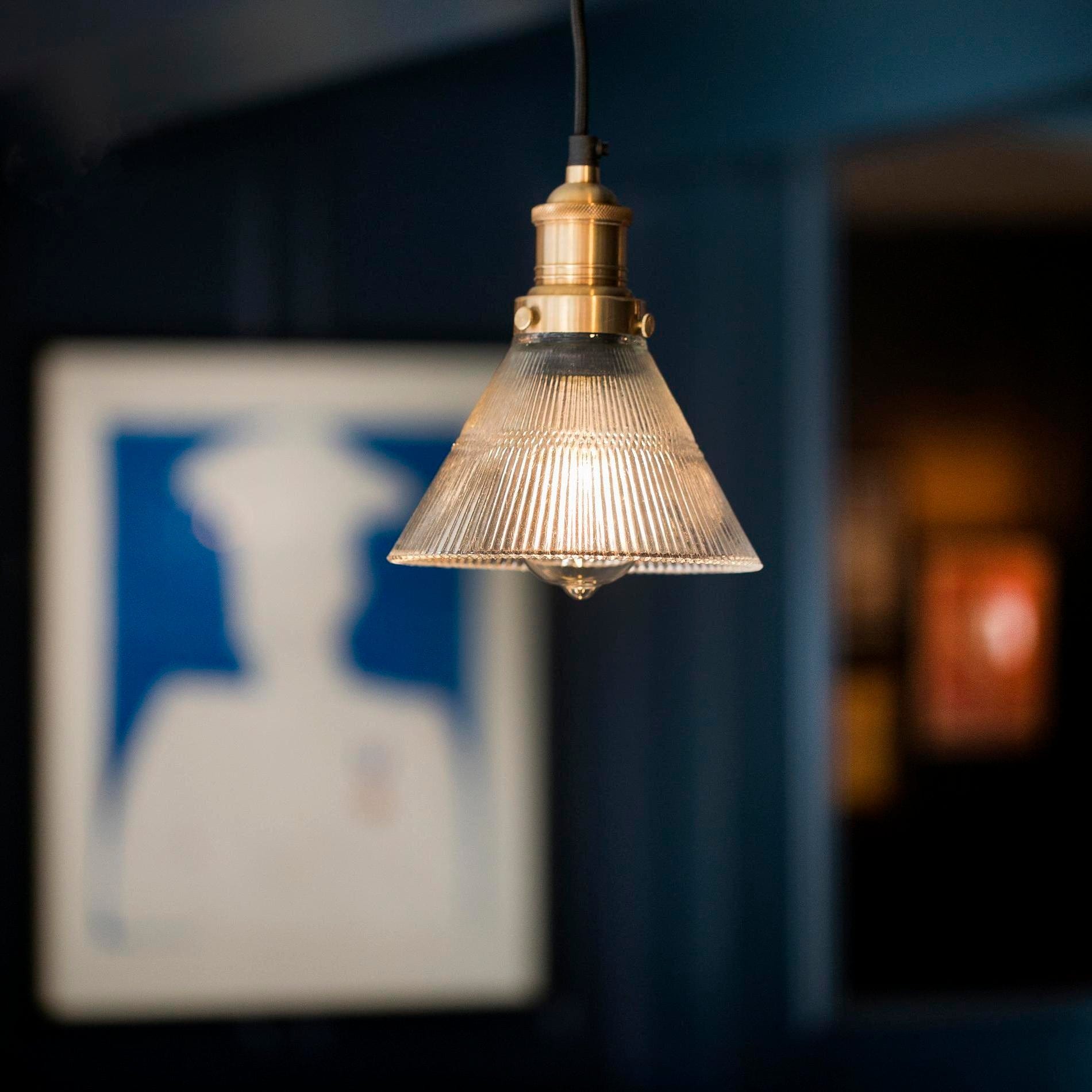 Brooklyn Glass Funnel Pendant - 7 Inch-Ceiling Lights-Yester Home