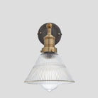 Brooklyn Glass Funnel Wall Light - 7 Inch-Wall Lights-Yester Home