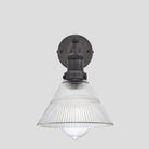 Brooklyn Glass Funnel Wall Light - 7 Inch-Wall Lights-Yester Home
