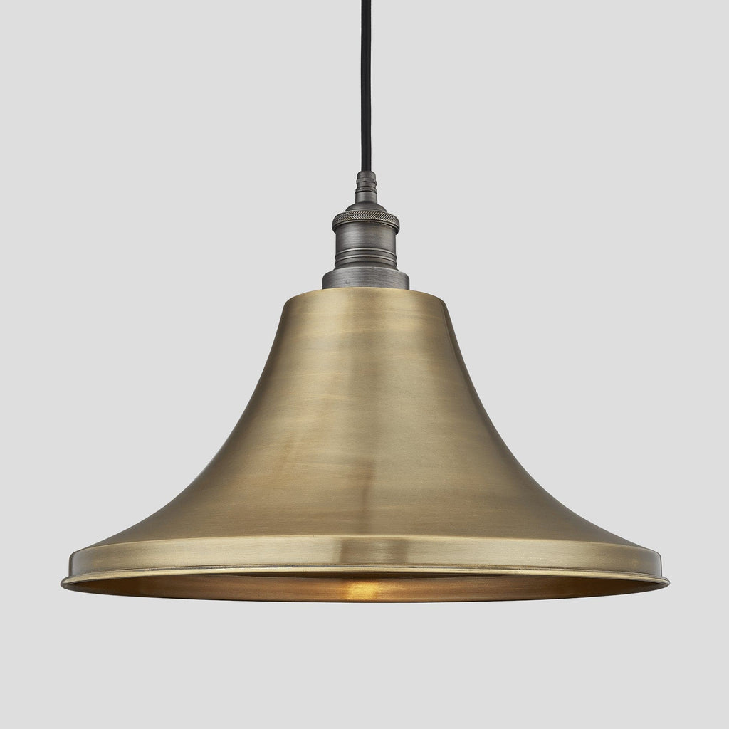 Brooklyn Outdoor & Bathroom Giant Bell Pendant – 20 Inch – Brass-Ceiling Lights-Yester Home