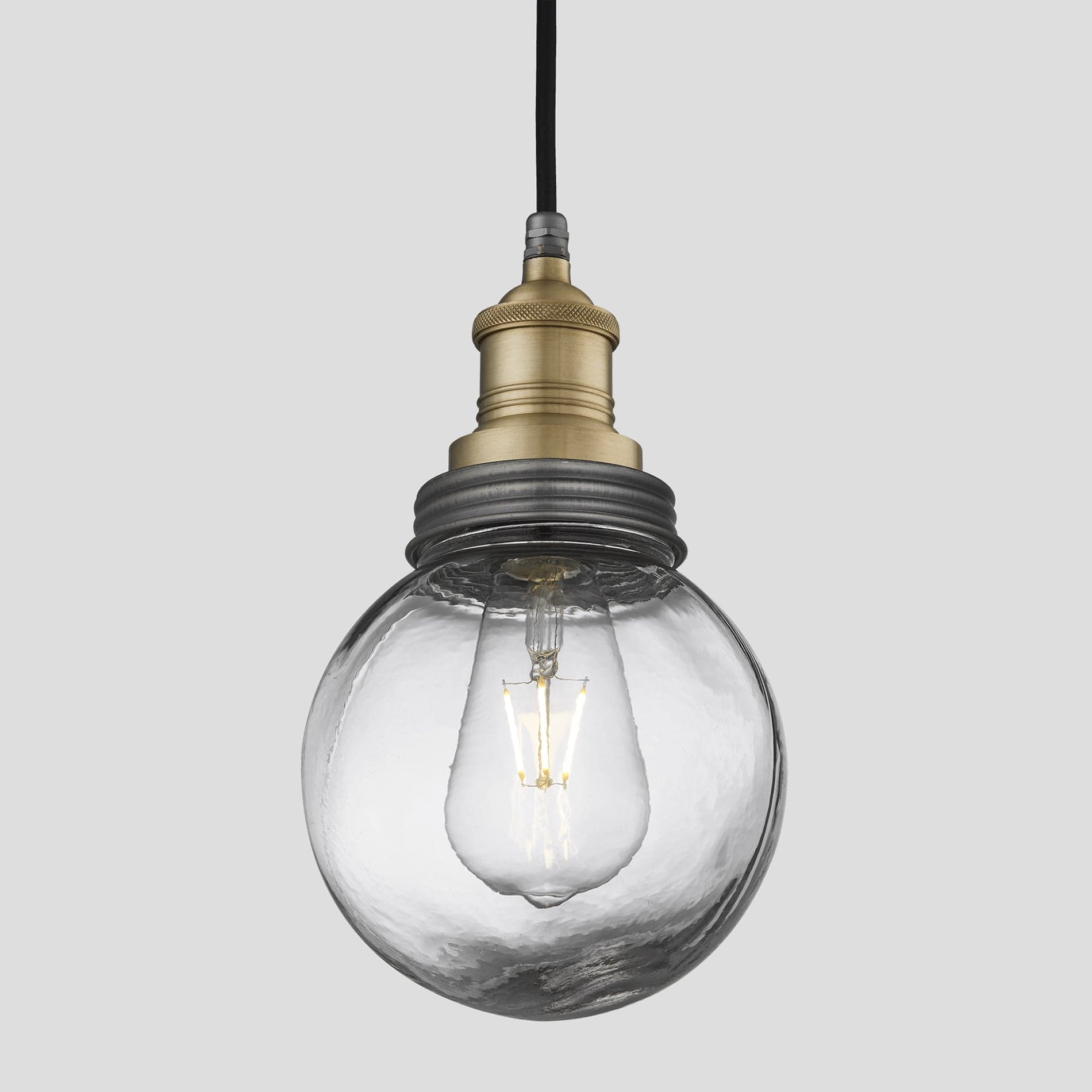 Brooklyn Outdoor & Bathroom Globe Pendant - Brass-Ceiling Lights-Yester Home