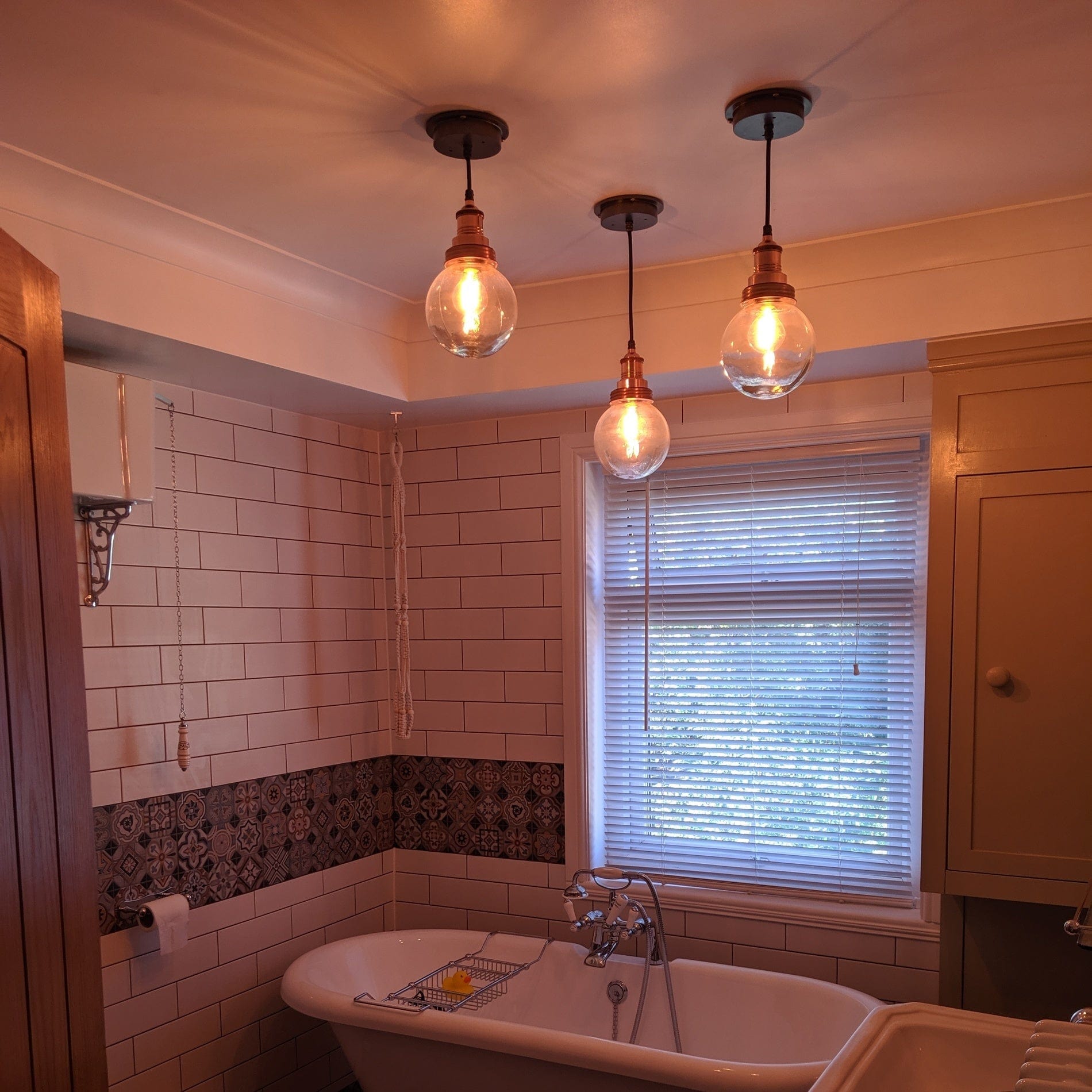 Brooklyn Outdoor & Bathroom Globe Pendant - Copper-Ceiling Lights-Yester Home