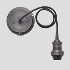 Brooklyn Outdoor & Bathroom Globe Pendant Light - Pewter-Ceiling Lights-Yester Home