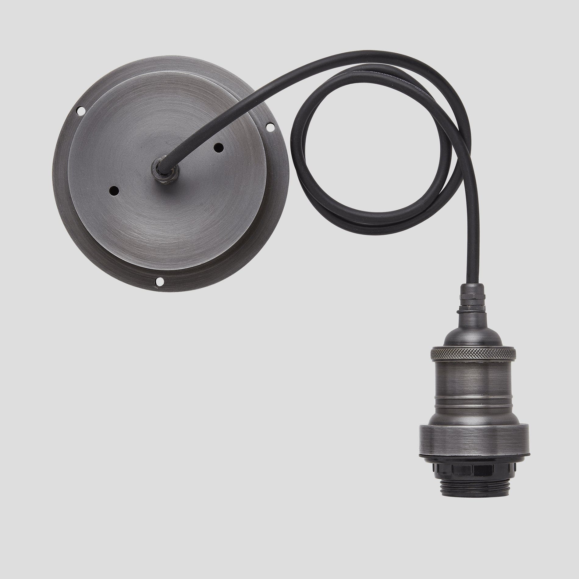 Brooklyn Outdoor & Bathroom Globe Pendant Light - Pewter-Ceiling Lights-Yester Home