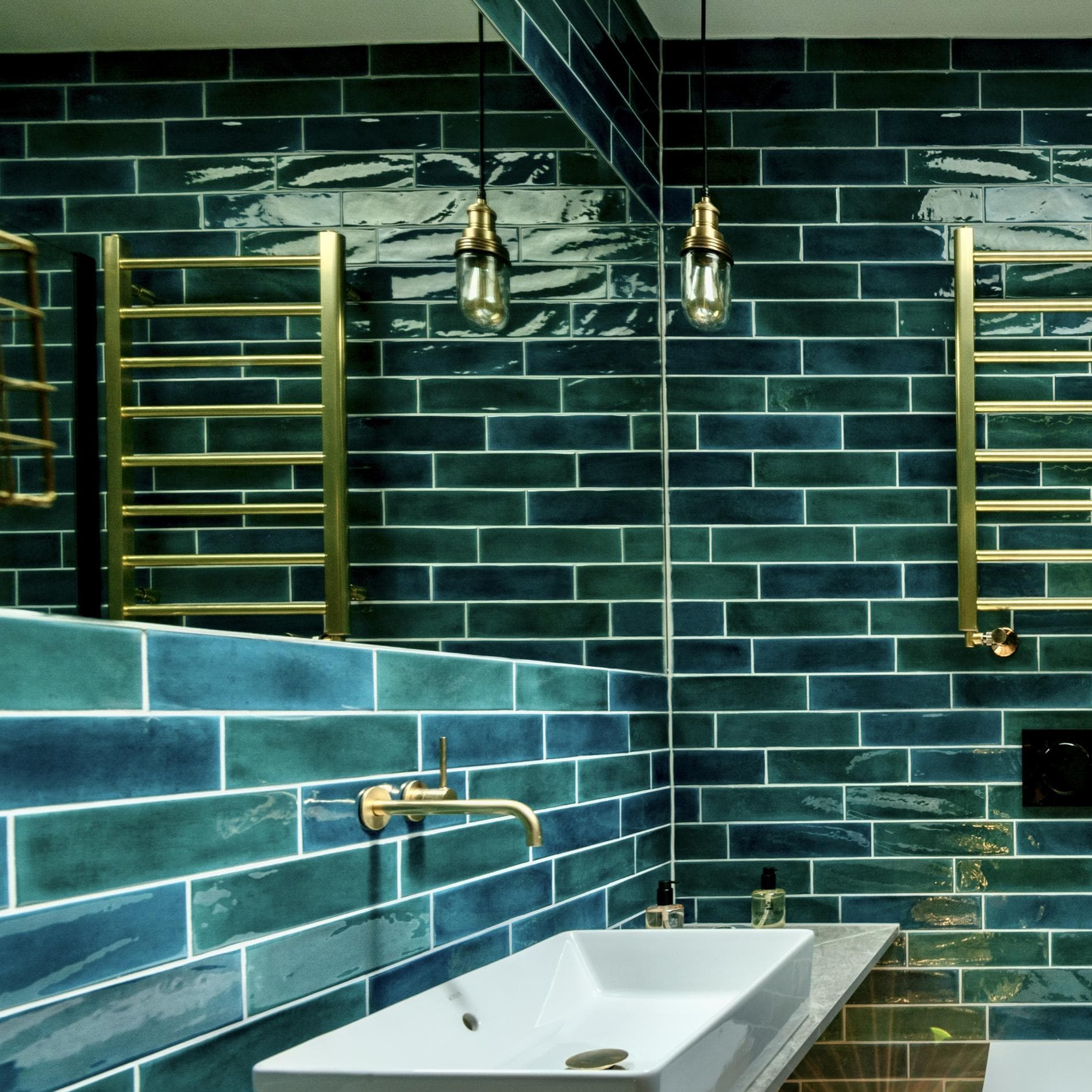 Brooklyn Outdoor & Bathroom Pendant - Brass-Ceiling Lights-Yester Home