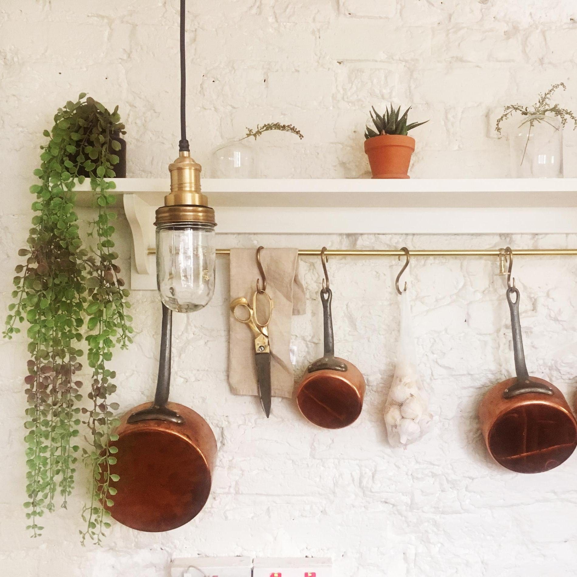 Brooklyn Outdoor & Bathroom Pendant - Brass-Ceiling Lights-Yester Home