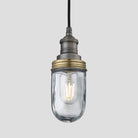 Brooklyn Outdoor & Bathroom Pendant - Pewter-Ceiling Lights-Yester Home