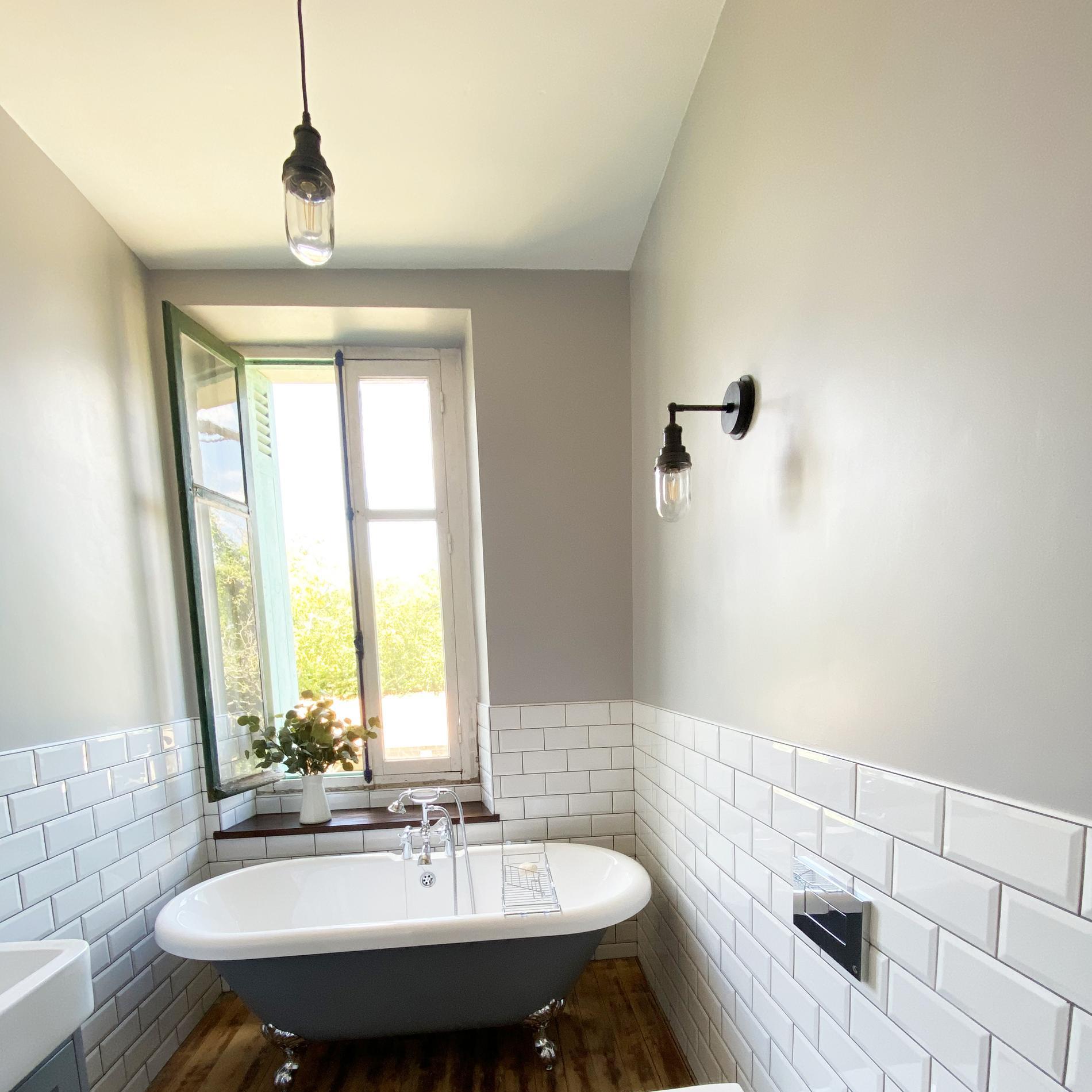 Brooklyn Outdoor & Bathroom Pendant - Pewter-Ceiling Lights-Yester Home