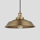 Brooklyn Outdoor & Bathroom Step Pendant - 16 Inch - Brass-Ceiling Lights-Yester Home