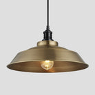 Brooklyn Step Pendant - 16 Inch - Brass-Ceiling Lights-Yester Home
