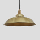 Brooklyn Step Pendant - 16 Inch - Brass-Ceiling Lights-Yester Home