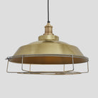 Brooklyn Step Pendant - 16 Inch - Brass-Ceiling Lights-Yester Home