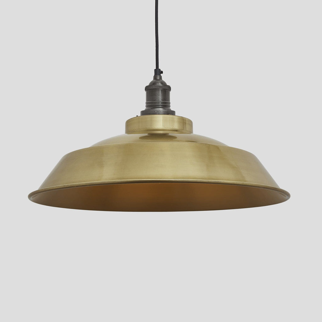 Brooklyn Step Pendant - 16 Inch - Brass-Ceiling Lights-Yester Home