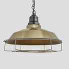 Brooklyn Step Pendant - 16 Inch - Brass-Ceiling Lights-Yester Home