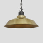Brooklyn Step Pendant - 16 Inch - Brass-Ceiling Lights-Yester Home