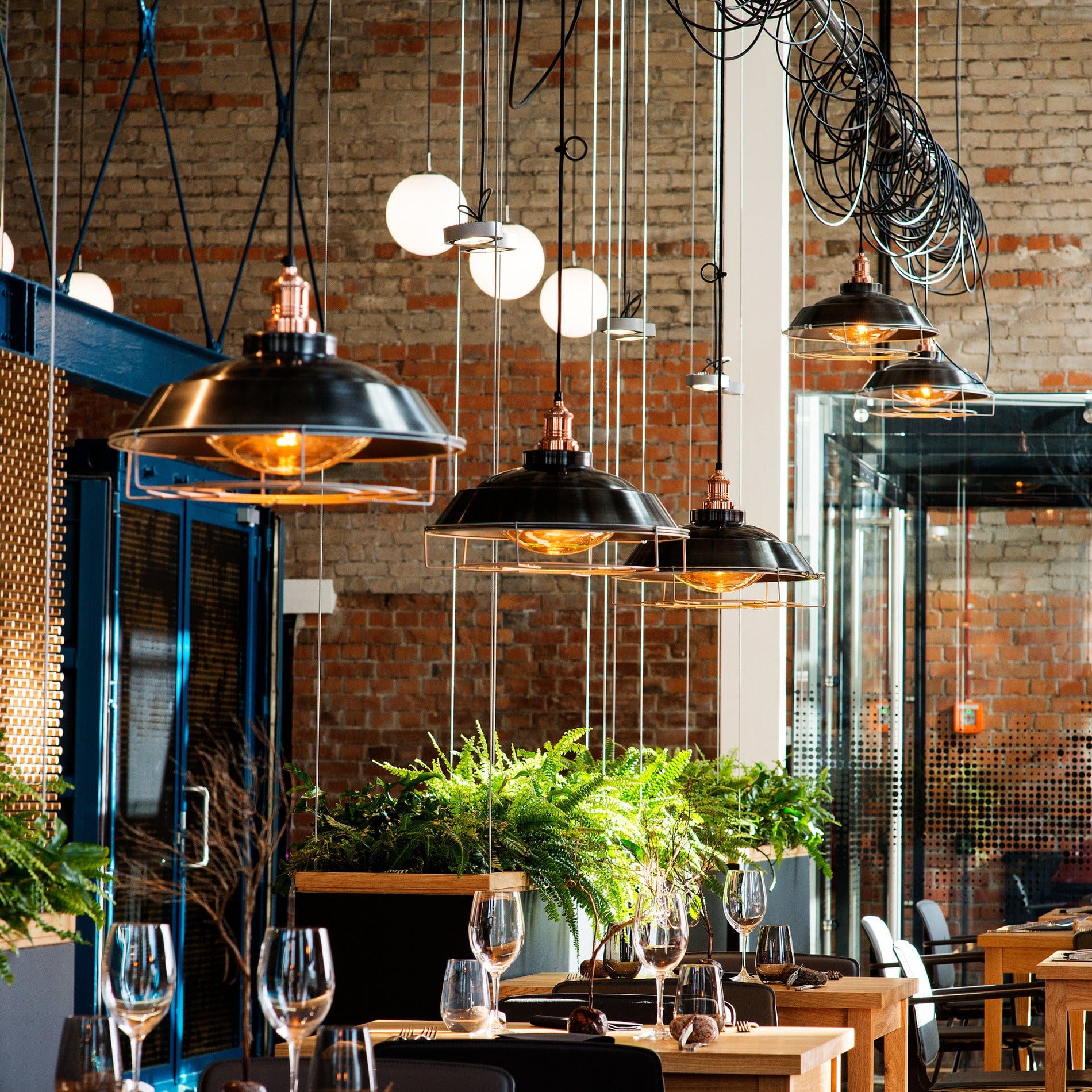 Brooklyn Step Pendant - 16 Inch - Pewter-Ceiling Lights-Yester Home