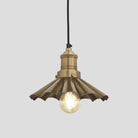 Brooklyn Umbrella Pendant - 8 Inch - Brass-Ceiling Lights-Yester Home