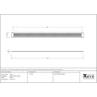 Brown Grille 435mm x 30mm | From The Anvil-Window Ventilation-Yester Home