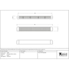 Brown HF Canopy 441mm x 24mm | From The Anvil - Window Ventilation - From The Anvil - Yester Home