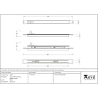 Brown Trimvent 90 Hi Lift Vent 300mm x 22mm | From The Anvil-Window Ventilation-Yester Home