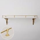 Classic Gallery Shelf Rail | Brushed Satin Brass Lacquered - Gallery Rails - Yester Home - Yester Home