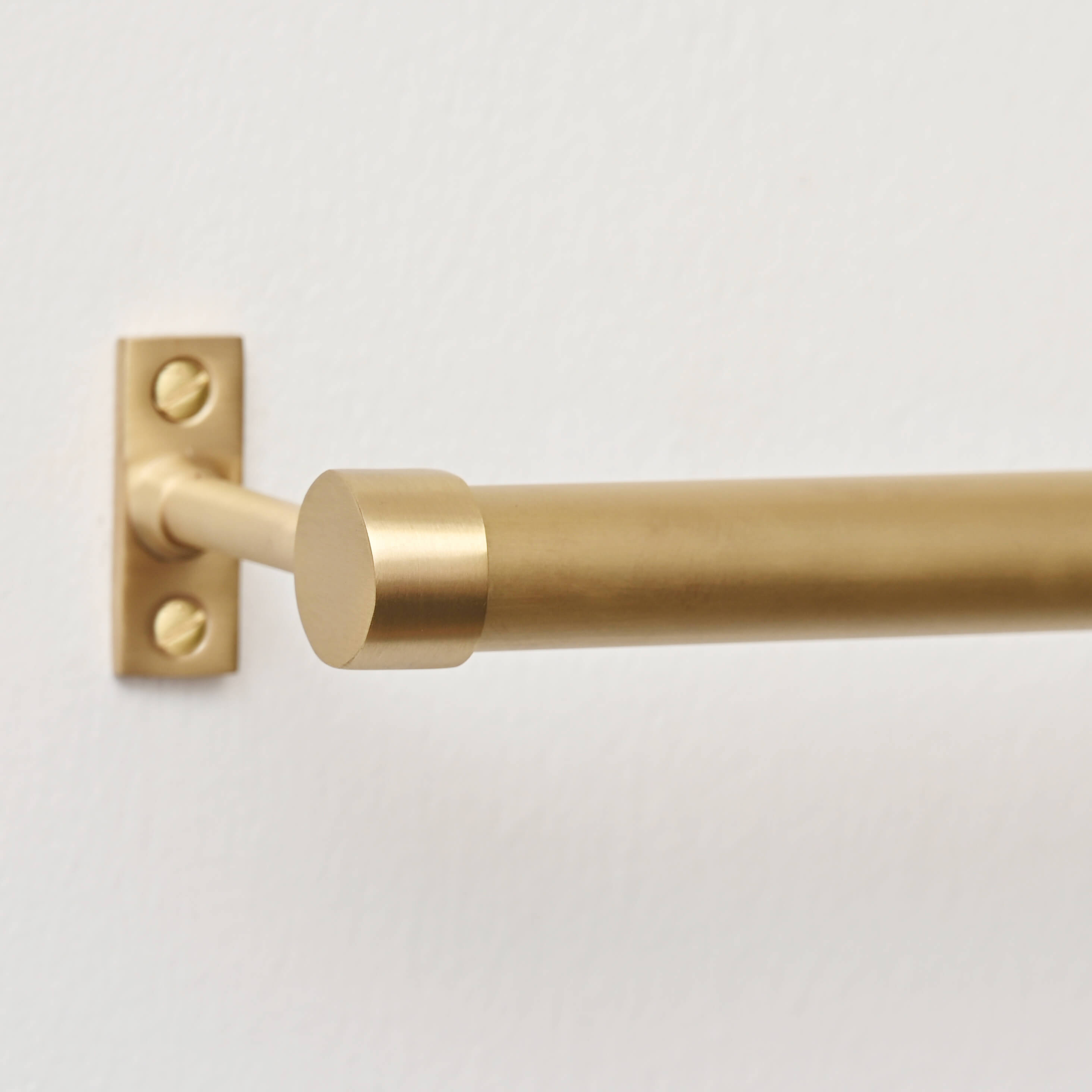 Brushed Satin Brass Hanging Rail | Lacquered | Yester Home