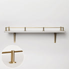 Round Bar Gallery Shelf Rail | Satin Brass Lacquered - Gallery Rails - Yester Home - Yester Home