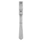 Brushed Satin Chrome Teardrop Espag | From The Anvil-Espag. Fasteners-Yester Home