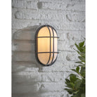 Bulk Head Light in Carbon - Steel-Outdoor Lighting-Yester Home