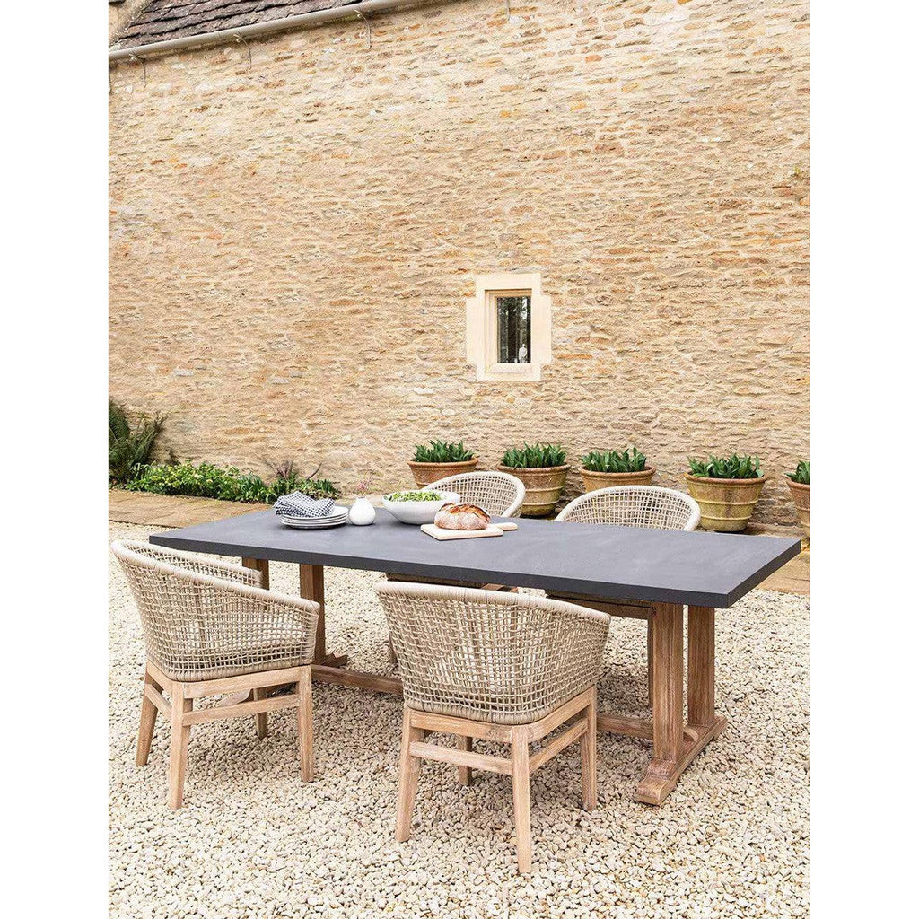Burcot Dining Table | Large | Slate Grey - Outdoor Dining Tables & Sets - Garden Trading - Yester Home