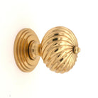 Burcot Mortice Door Knob Polished Brass-Mortice Door Knobs-Yester Home