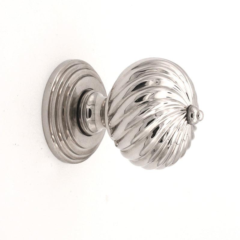 Burcot Mortice Door Knob Polished Nickel-Mortice Door Knobs-Yester Home