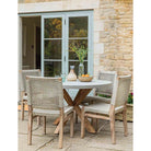 Burford Round Dining Table | 120 cm | Natural-Outdoor Dining Tables & Sets-Yester Home