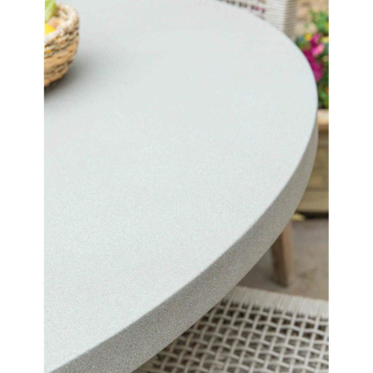 Burford Round Dining Table | 120 cm | Natural-Outdoor Dining Tables & Sets-Yester Home
