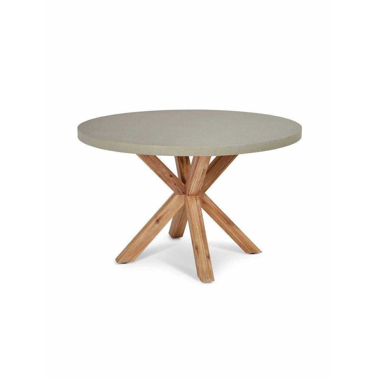 Burford Round Dining Table | 120 cm | Natural-Outdoor Dining Tables & Sets-Yester Home