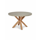 Burford Round Dining Table | 120 cm | Natural-Outdoor Dining Tables & Sets-Yester Home