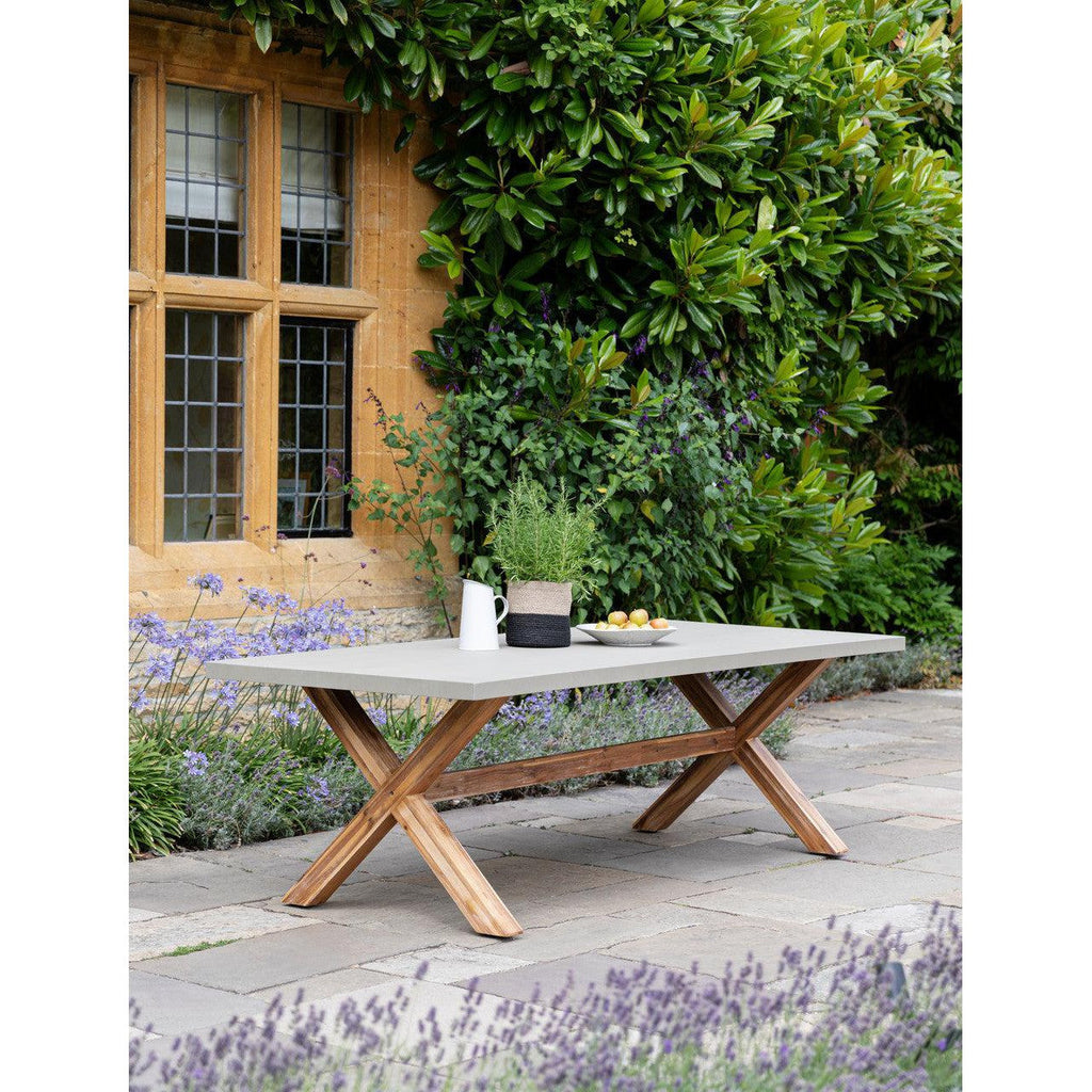 Burford Table | Large | Natural-Outdoor Dining Tables & Sets-Yester Home