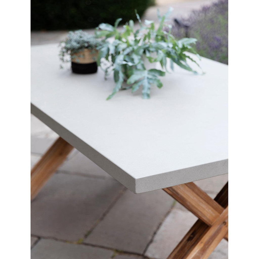 Burford Table, Small in Natural - Polystone-Outdoor Tables-Yester Home